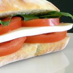 Savor the Classic Fresh Caprese Sandwich with Mozzarella & Tomato